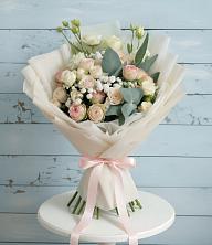 Букет цветов из:  Розы и Лизиантусы в Большое Козино