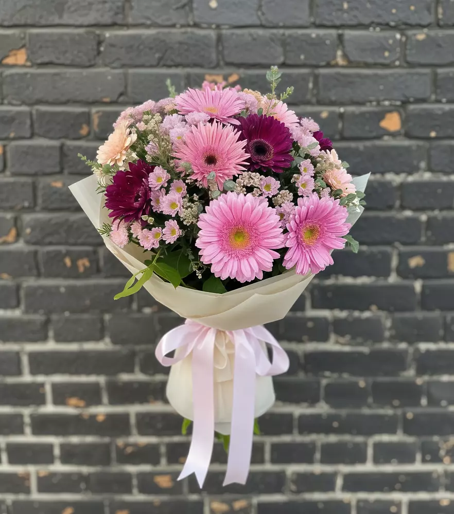 Букет цветов из: Герберы и Хризантемы в Большое Козино