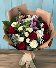 Букет цветов из:  Розы и Альстромерии в Большое Козино