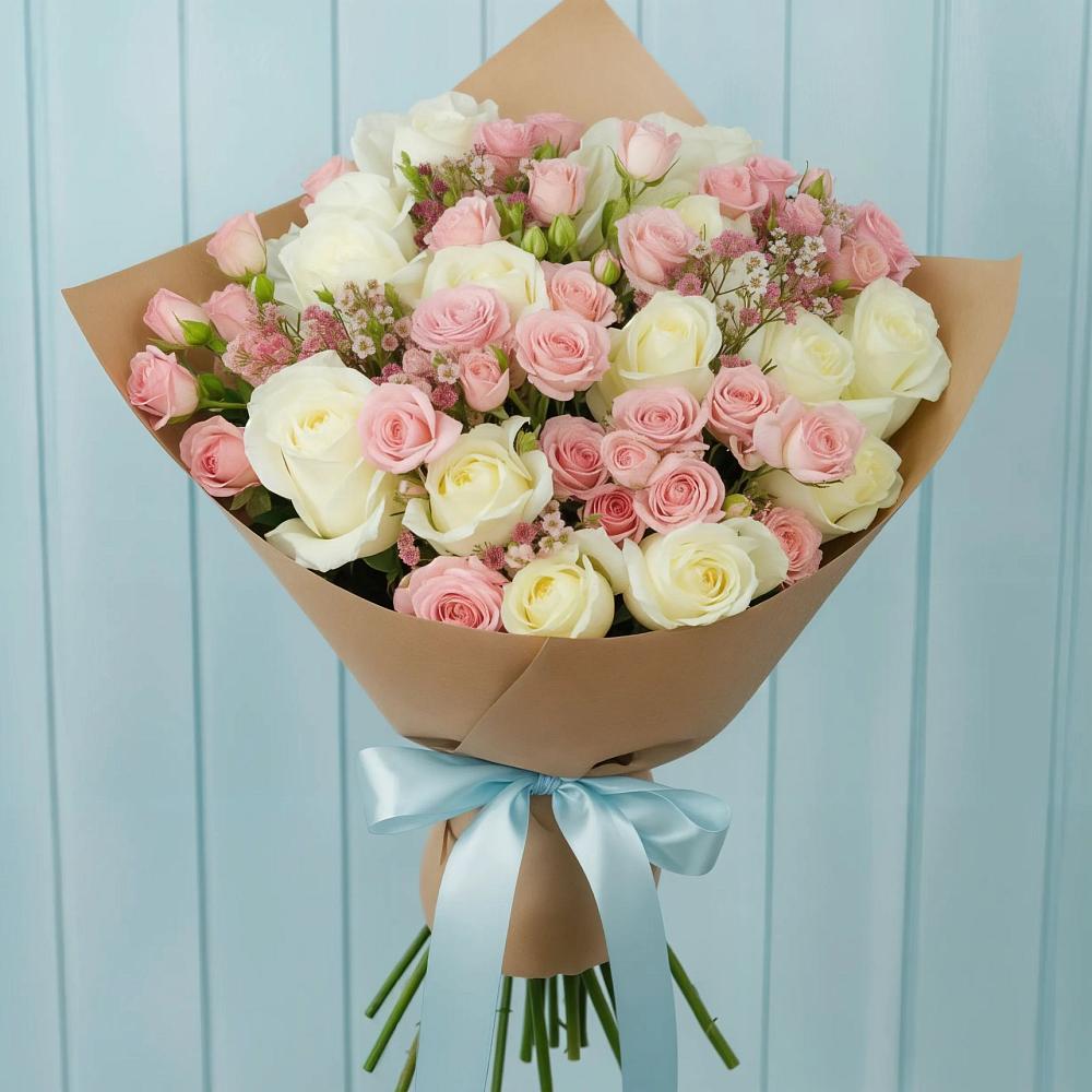 Букет цветов из: Розы в Большое Козино