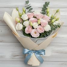 Букет цветов из:  Лизиантусы в Большое Козино