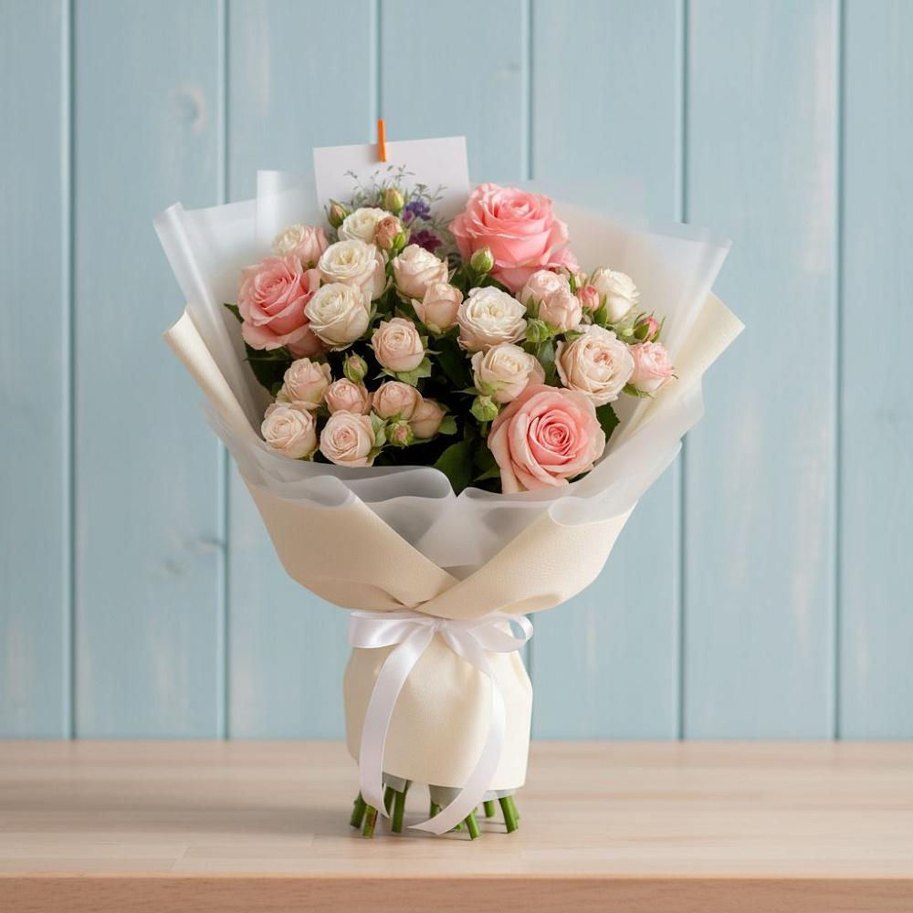 Букет цветов из: Розы в Большое Козино