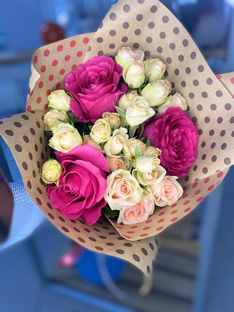 Букет цветов из: Розы в Большое Козино