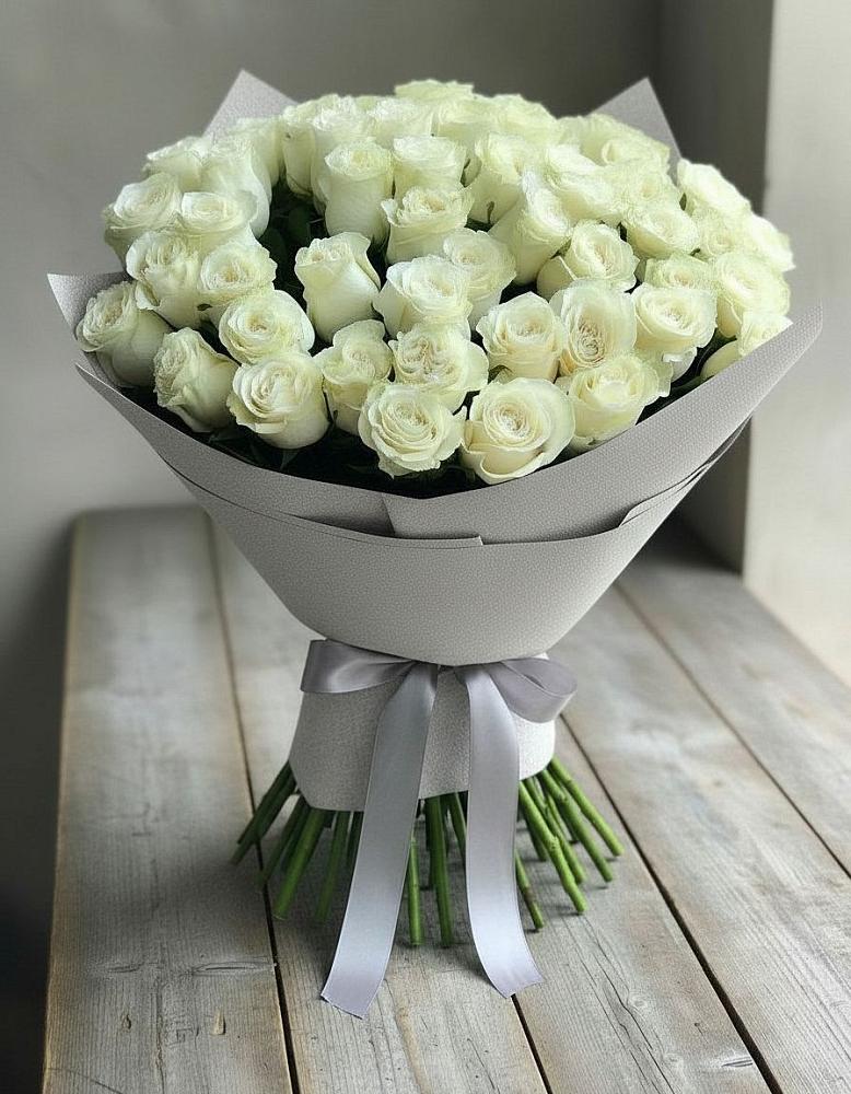 Букет 35 Белых роз в Большое Козино