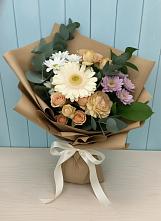 Букет цветов из:  Герберы и Хризантемы #REPLACE_PRED# Большое Козино