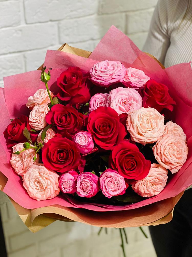 Букет цветов из: Розы в Большое Козино