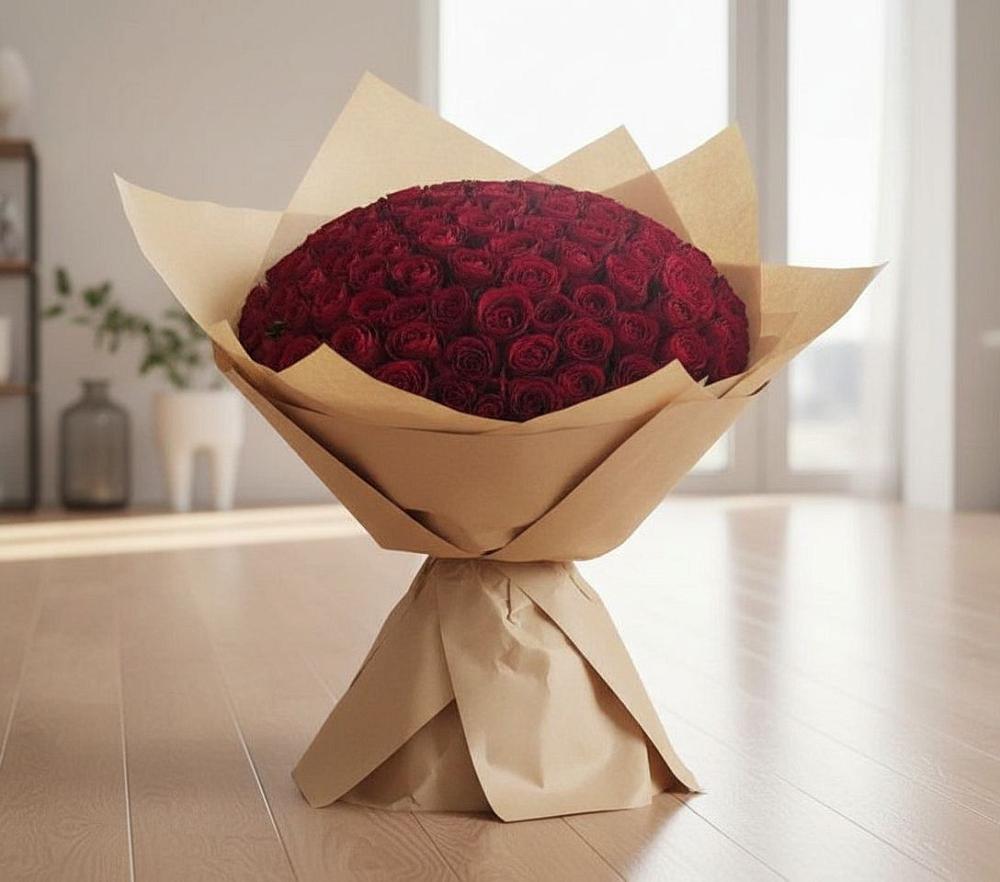 Букет 101 Красная роза в Большое Козино