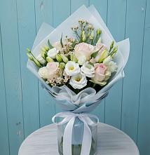 Букет цветов из:  Розы и Лизиантусы в Большое Козино