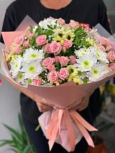 Букет цветов из:  Розы и Хризантемы в Большое Козино