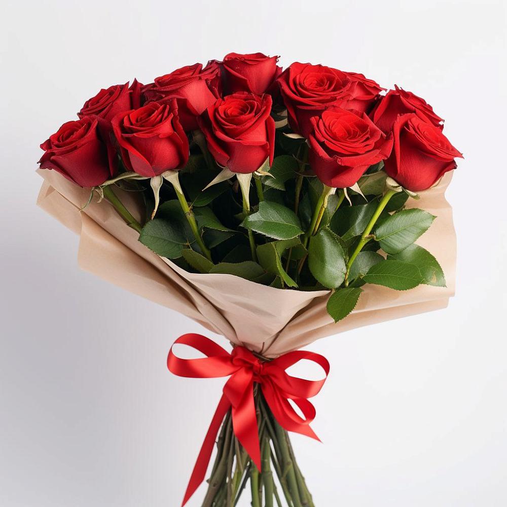 Букет 11 Красных роз Эдлесс Лав в Большое Козино