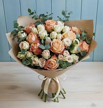Букет цветов из:  Альстромерии и Розы #REPLACE_PRED# Большое Козино