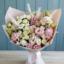 Букет цветов из:  Альстромерии и Розы в Большое Козино